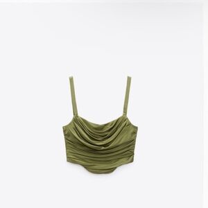 Zara Ruched Corset Top